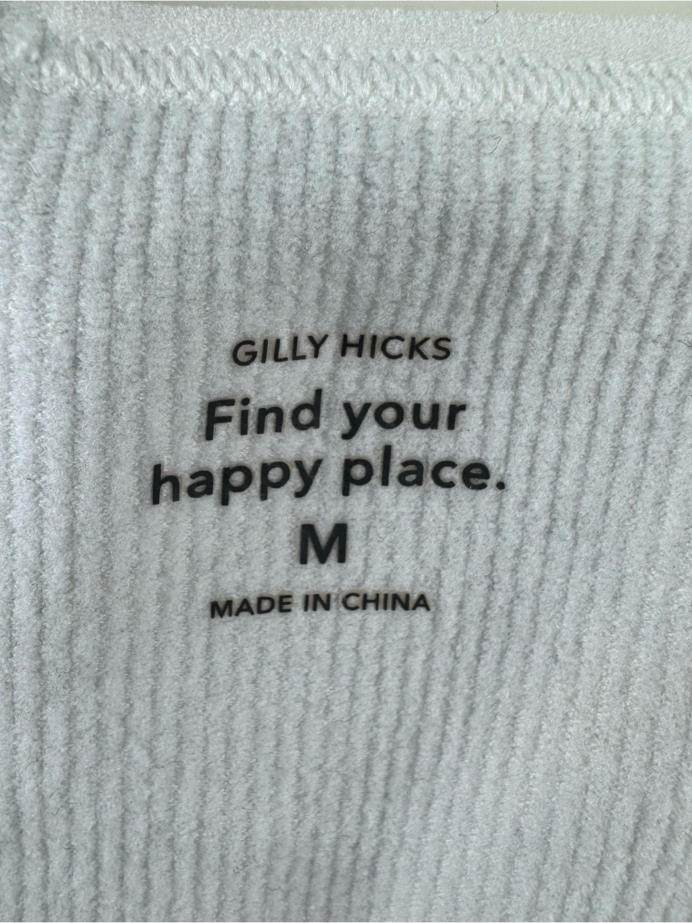 Gilly Hicks PACSUN Women's White Floral Ribbed Cami Crop Top size Medium - Picture 3 of 3